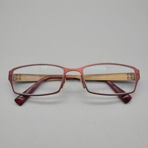 ZERO G TITANIUM "Yonkers" Japan Burgundy Brown 52-17-130 Eyeglasses Frames